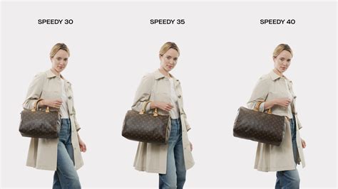 Louis Vuitton speedy size guide